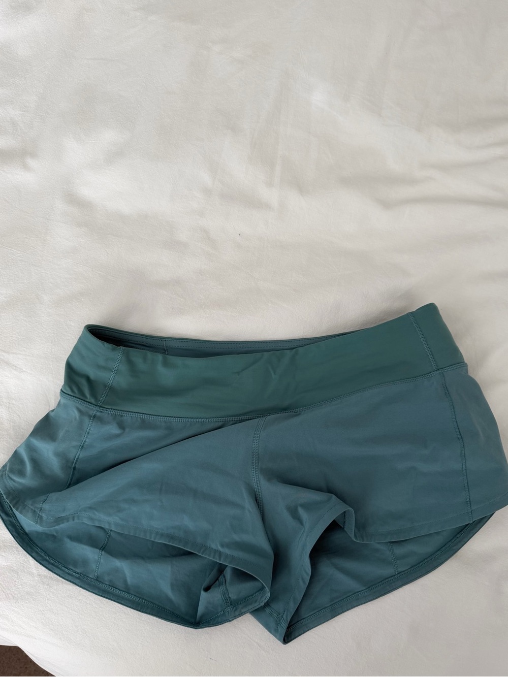 LULULEMON Pacific Teal Speed Up Shorts - Picture 3 of 4